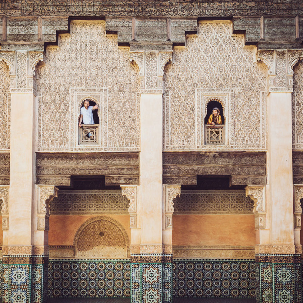 Elopement in Marrakech, Engagement Marrakech in the Medina tour old city © Ettore Franceschi